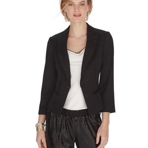 Cropped Black Tux Jacket